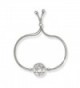 Sterling Silver Italian Double-Strand MOP & CZ Star of David Circle Adjustable Bead Bolo Bracelet - CP128VZN6PN