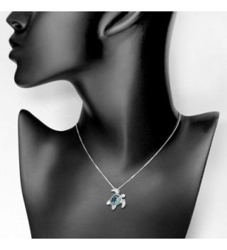 Sterling Silver Abalone Pendant Necklace