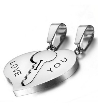 Flongo Stainless Valentine Engagement Anniversary - silver - CI11YQ70I7P