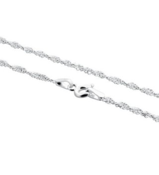 Gem Avenue Sterling Singapore Necklace