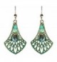 Adajio by Sienna Sky Teal Filigree Necktie Bead Sterling Silver Earrings 7645 - C511NKM99XB