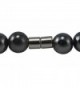 Magnetic Twisted Simulated Hematite Bracelet in Women's Strand Bracelets