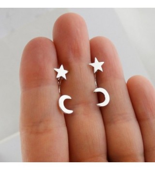 Sterling Silver Star Jacket Earrings