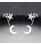Sterling Silver Star Jacket Earrings in Women's Stud Earrings