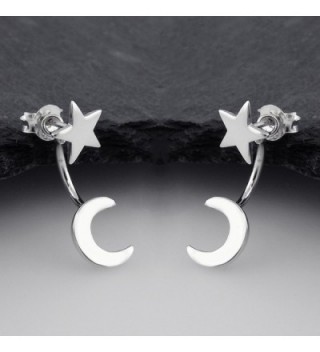 Sterling Silver Star Jacket Earrings in Women's Stud Earrings