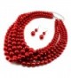 Statement Layered Strands Simulated Pearl Necklace in Women's Strand Necklaces