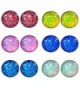 LilMents 6 Pairs of Glitter Sparkle Stainless Steel Stud Earrings (Red Yellow Pink Blues White) - CE1253YPB49