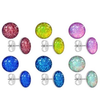 LilMents Glitter Sparkle Stainless Earrings