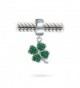 Bling Jewelry Silver Crystal Shamrock