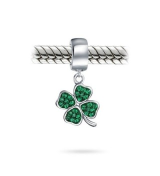 Bling Jewelry Silver Crystal Shamrock