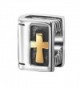 Gold Plated Holy Bible Charms 925 Sterling Silver Christian Beads Keep Faith Charm for Charm Bracelets - CZ12O3MWOI7