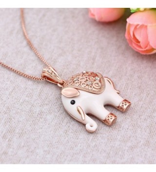 Kemstone Elephant Pendant Necklace Extender in Women's Pendants