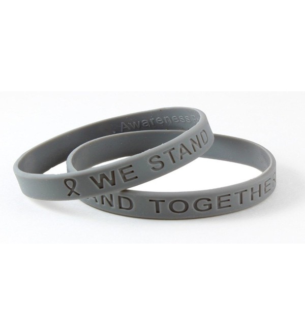 Gray Awareness Silicone Bracelet Buy 1 Give 1 -- 2 Bracelets for $8.99 - CS11CR4LBHZ