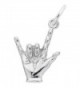 Rembrandt Charms- I Love You Hand Sign - CW117MAR4I3