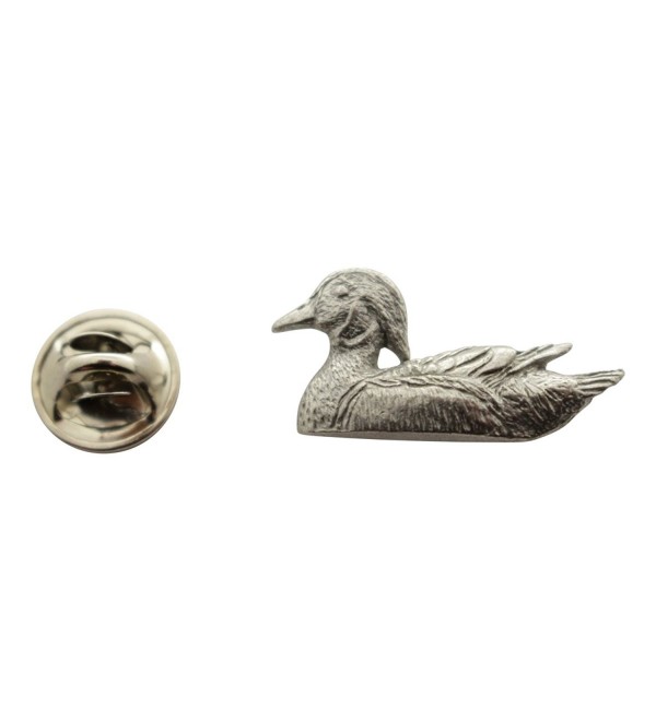 Wood Duck Pin ~ Antiqued Pewter ~ Lapel Pin ~ Sarah's Treats & Treasures - CS12OBD2BII