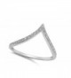 White Point Chevron Sterling Silver