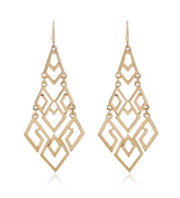 EXCEED Fashion Chandelier Lightweight Statement - Gold - CG182HLAKLU