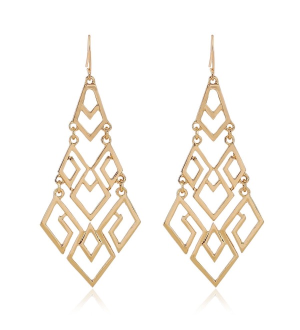 EXCEED Fashion Chandelier Lightweight Statement - Gold - CG182HLAKLU