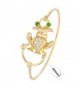 NOUMANDA Crystal Frog Charm Bracelet Lucky Item Clasp Jewelry for Women - CQ12N9KCOK1