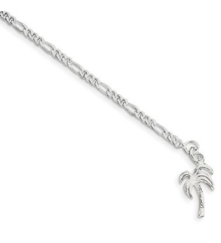 Sterling Silver Palm Tree Anklet - sterling-silver - CM115GOGLEB