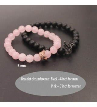 UEUC Couple Distance Bracelets Crown