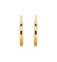 Yellow Gold 10mm Endless Earrings in Women's Hoop Earrings