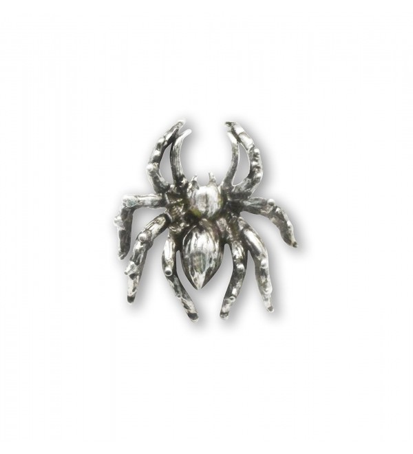 Spider Tie Tack or Jacket and Hat Pin Silver Finish Pewter - CO11IZK58KV