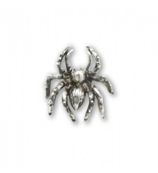 Spider Tie Tack or Jacket and Hat Pin Silver Finish Pewter - CO11IZK58KV