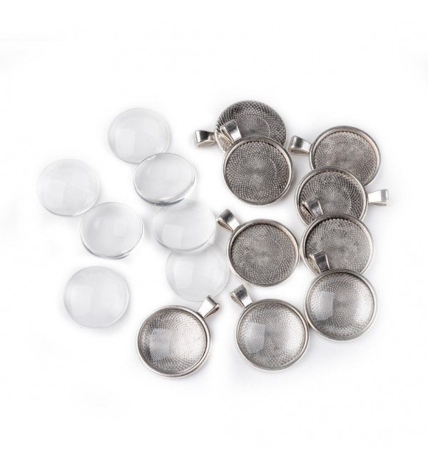 Pandahall Transparent Magnifying Cabochon Pendants - CX11XV2P8SF