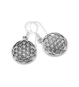 Sterling Silver Filigree Mandala Earrings