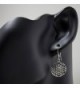 Sterling Silver Filigree Mandala Earrings in Women's Drop & Dangle Earrings