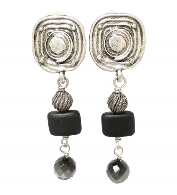 Shaune Bazner Sterling Silver-Plated Clip-on Earrings E-C7-21-SC - CD185DOUHOY