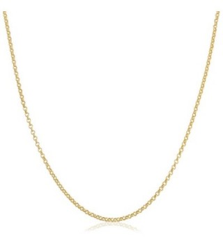 14k Yellow Gold Filled 1mm Rolo Chain Necklace (16"- 18"- 20"- 22"- 24" or 30") - C612F156YUP