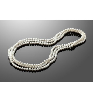Endless Cultured Freshwater Necklace Individually in Women's Pearl Strand Necklaces