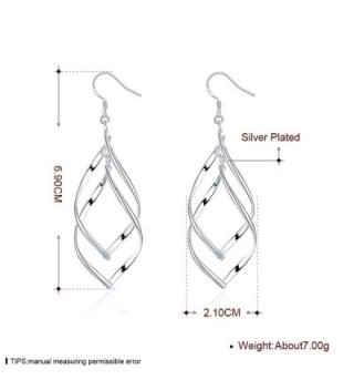Sterling Silver%EF%BC%8C Double Tassels Earrings in Women's Drop & Dangle Earrings