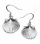 Scallop Shell Earrings by Cape Cod Jewelry-CCJ - CJ12EGT5MSR