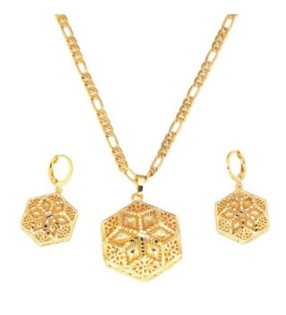 Ethiopian Wedding Jewelry Sets Necklace Earring Set Gold African Jewelry - CJ183D4Z37M