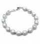 Mariell 6 1/2" CZ Wedding Bridal Tennis Bracelet with Pear-Shaped Halos - Petite Size for Smaller Wrist - C312NA3IEGK