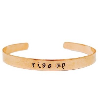 Rise Up copper cuff bracelet - hand stamped Hamilton Broadway musical inspired - C318704M5WS