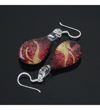 Sterling Silver Painted Elephant Earrings