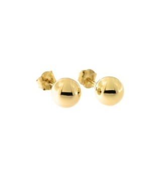 14k Yellow Gold Ball Stud Earrings- 6mm - CC11OBNQ75L
