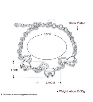 Horses Bracelet Sterling Silver Jewelry