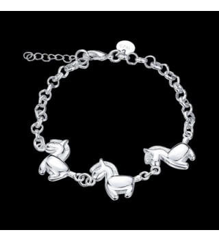 Horses Bracelet Sterling Silver Jewelry in Women's Bangle Bracelets