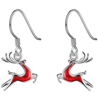 FENDINA Christmas Reindeer Sterling Earrings - Deer-2 - C512O4MH03V