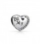 Bling Jewelry Heart Shaped Be My Valentine Charm Bead .925 Sterling Silver - C711C858OHX