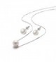 Necklace Pendant Earrings Simulated Sterling - CN12NV8NKXI