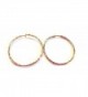 Clip on Earrings Hypoallergenic Hoop Earrings 2.25 Inch Gold Tone Hoop Earrings - C31274L98V1