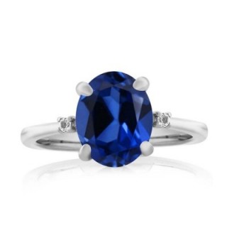 Sterling Silver Simulated Sapphire Available