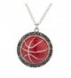 Lux Accessories Silver I Can Do All Things Religious Basketball Charm Necklace - CP17YSOGGCQ