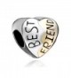 LuckyJewelry Heart Best Friend Bead On Sale Fits Pandora Charm Bracelet - CF12M2P7D25